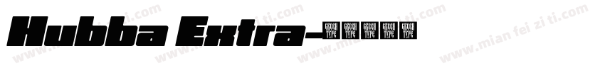 Hubba Extra字体转换